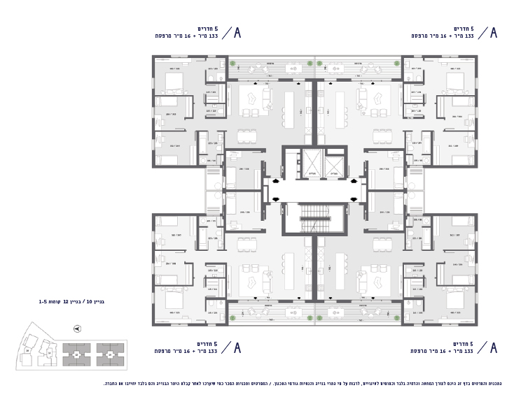 תכנית דירה - בניין 12, קומה 1